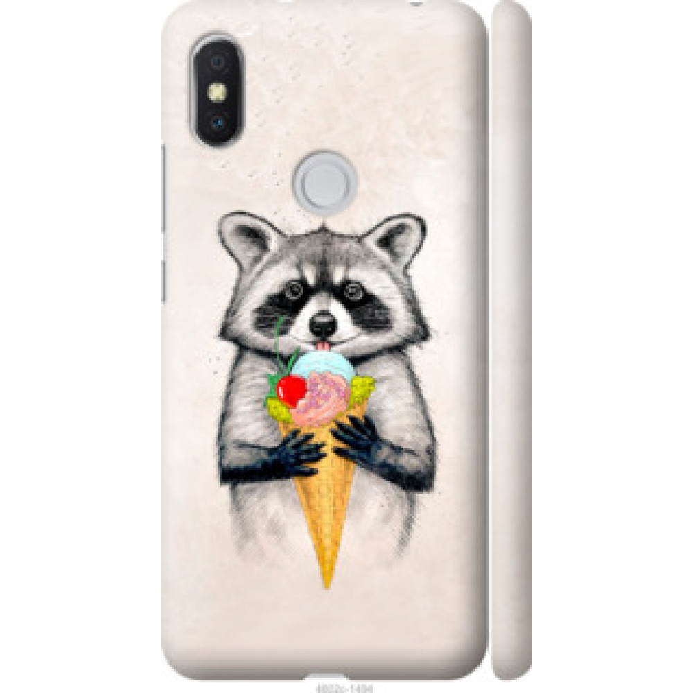 Чохол на Xiaomi Redmi S2 Енотик с мороженым (4602c-1494)
