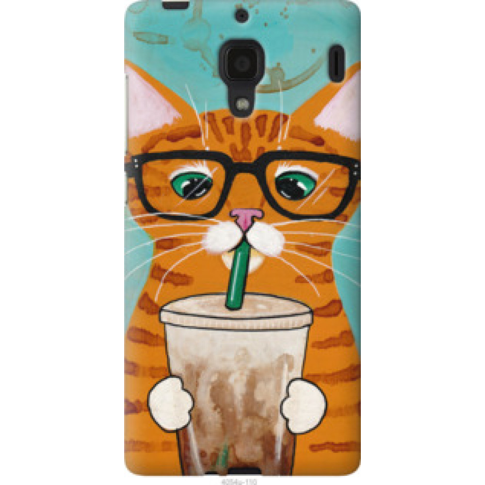 Чехол на Xiaomi Redmi Зеленоглазый кот в очках (4054u-110)