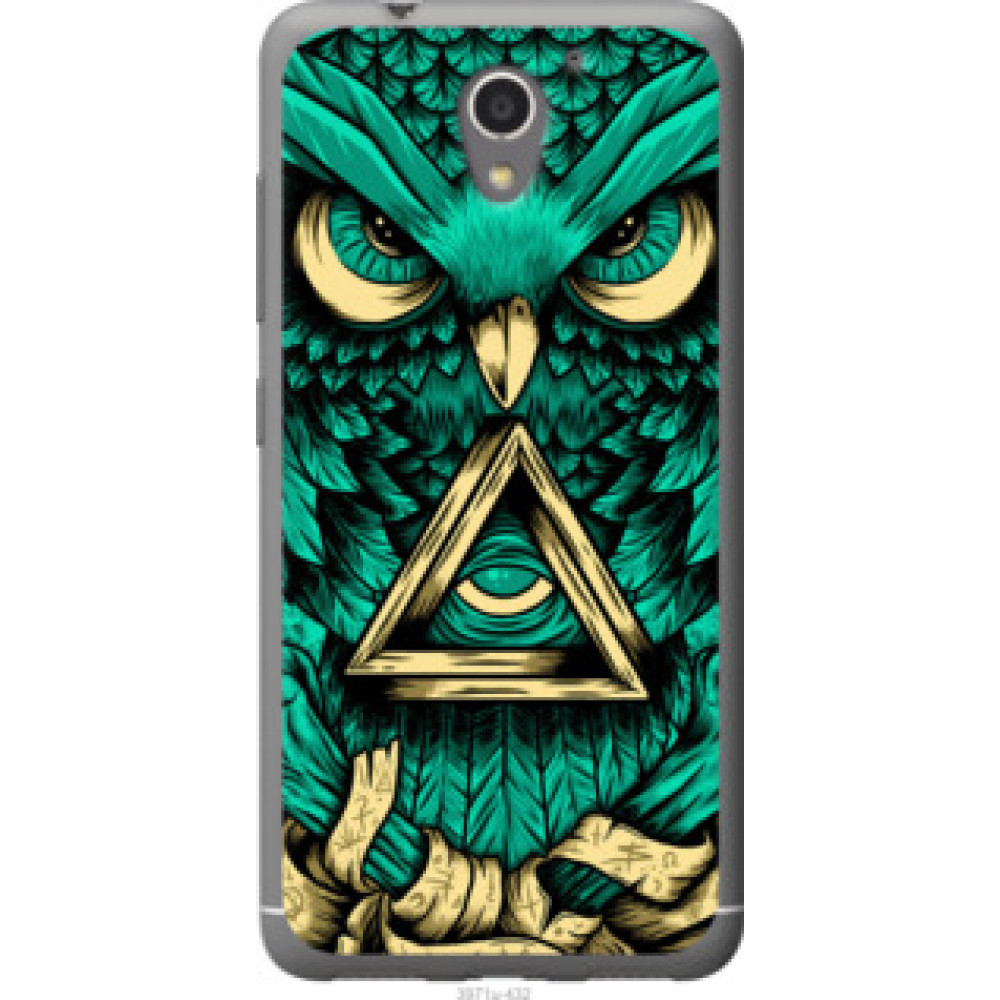 Чохол на ZTE A510 Сова Арт-тату (3971u-432)