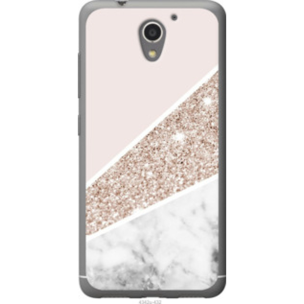 Чехол на ZTE A510 Пастельный мрамор (4342u-432)