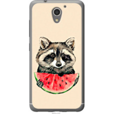 Чехол на ZTE A510 Енотик с арбузом (4605u-432)