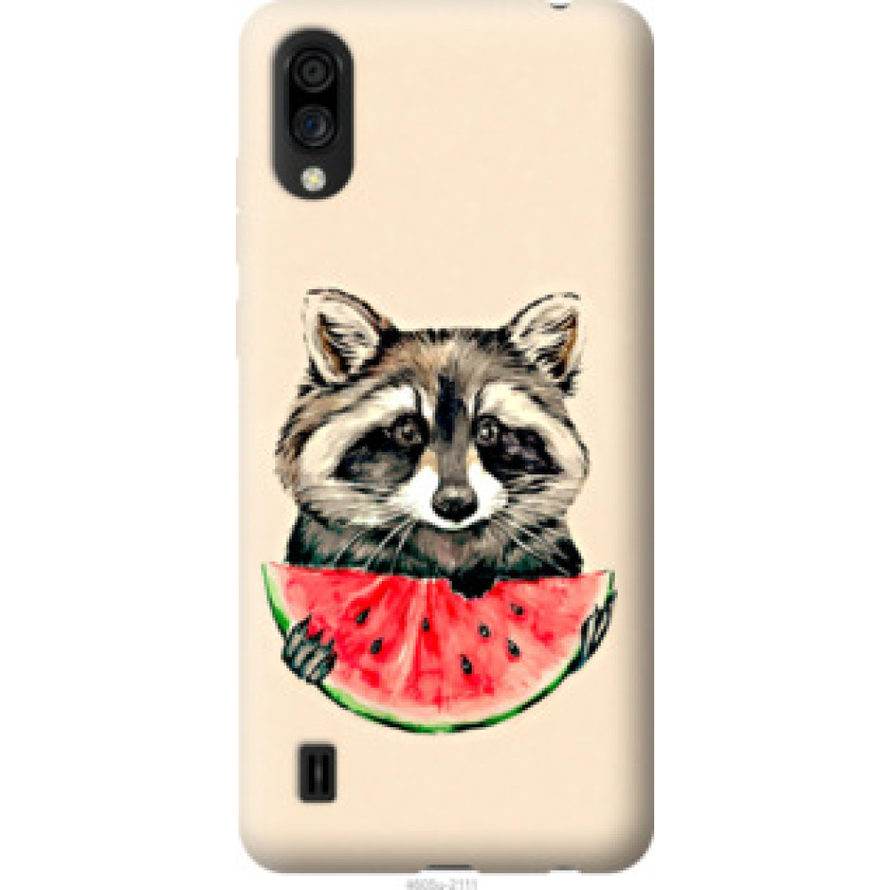Чохол на ZTE Blade A5 2020 Енотик с арбузом (4605u-2111)