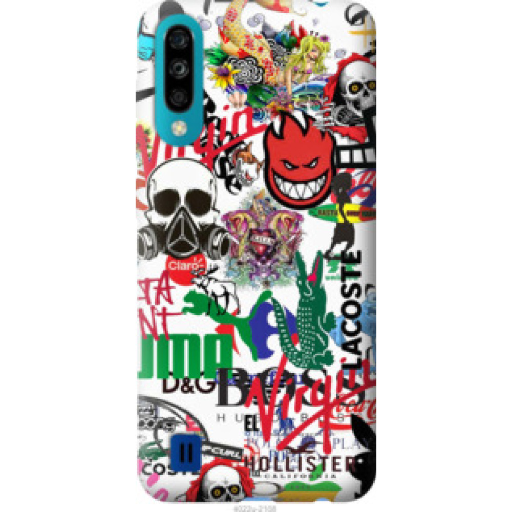 Чехол на ZTE Blade A7 2020 Many different logos (4022u-2108)