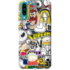 Чехол на ZTE Blade A7 2020 Popular logos (4023u-2108)