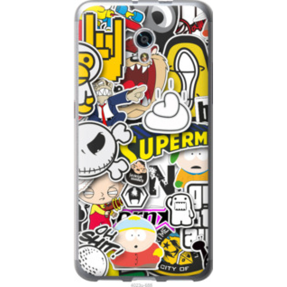 Чехол на ZTE Blade V7 Popular logos (4023u-688)