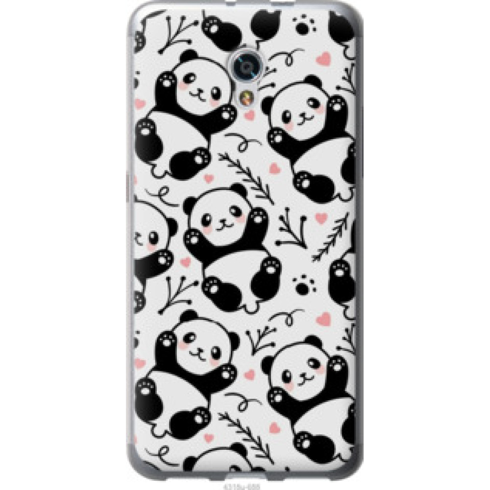 Чехол на ZTE Blade V7 Панды (4318u-688)