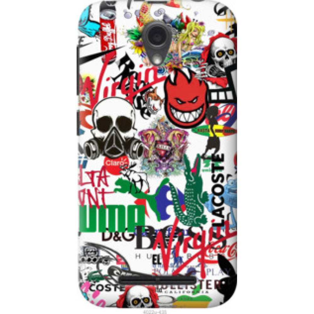 Чохол на ZTE L110 Many different logos (4022u-435)