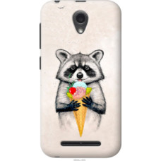 Чехол на ZTE L110 Енотик с мороженым (4602u-435)