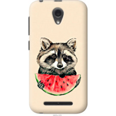 Чехол на ZTE L110 Енотик с арбузом (4605u-435)