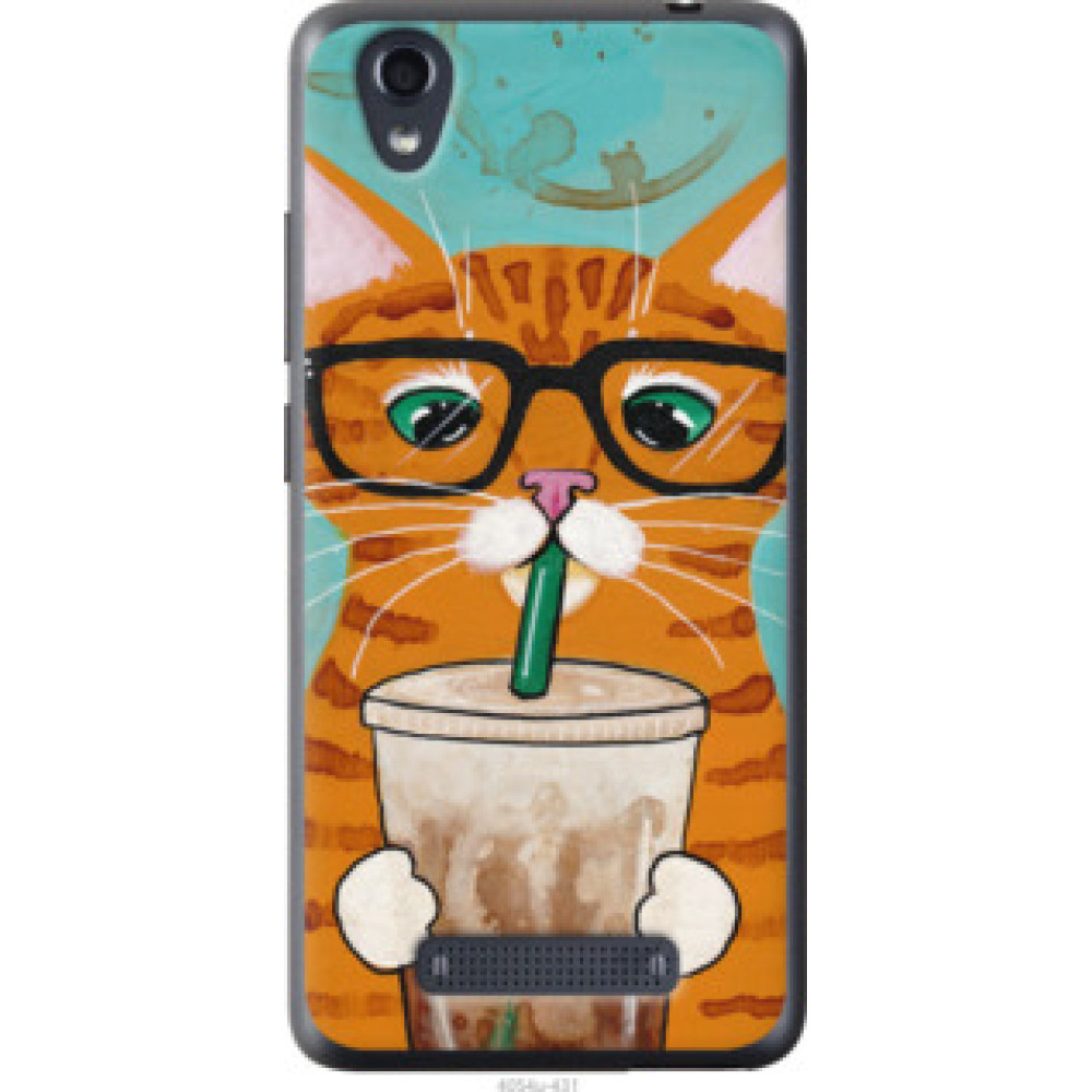 Чехол на ZTE X3 Зеленоглазый кот в очках (4054u-431)